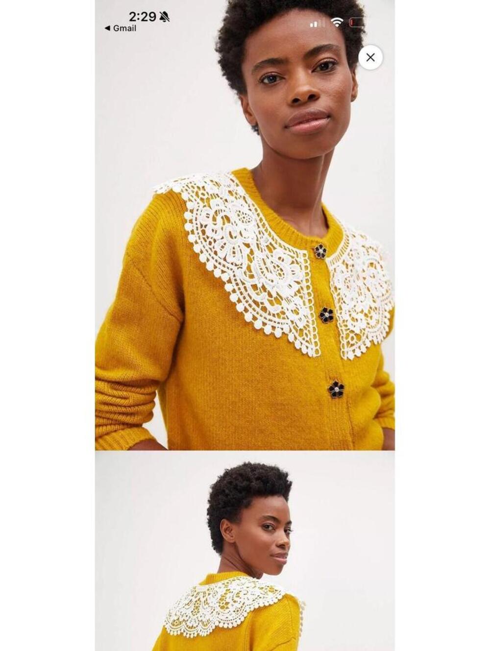 101 Maeve Lace Cardigan Sz S